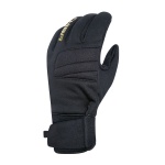 Chiba Bicycle Gloves Classic - windproof Softshell - black/gold - 1 pair